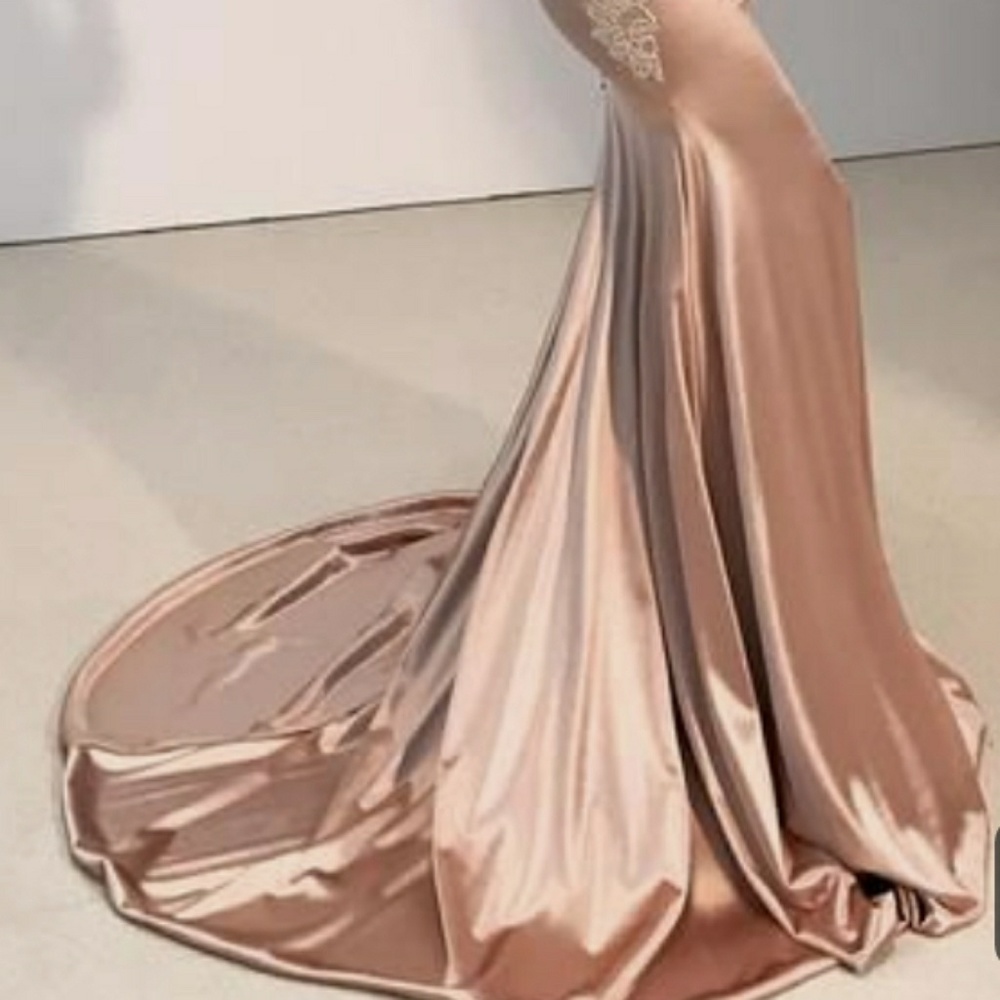 Lace and Satin mermaid gown - Picture 2 of 7